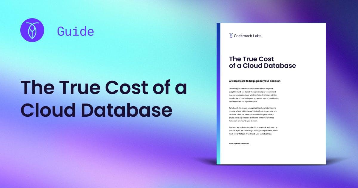 CRL Open Graph -The True Cost of a Cloud Database
