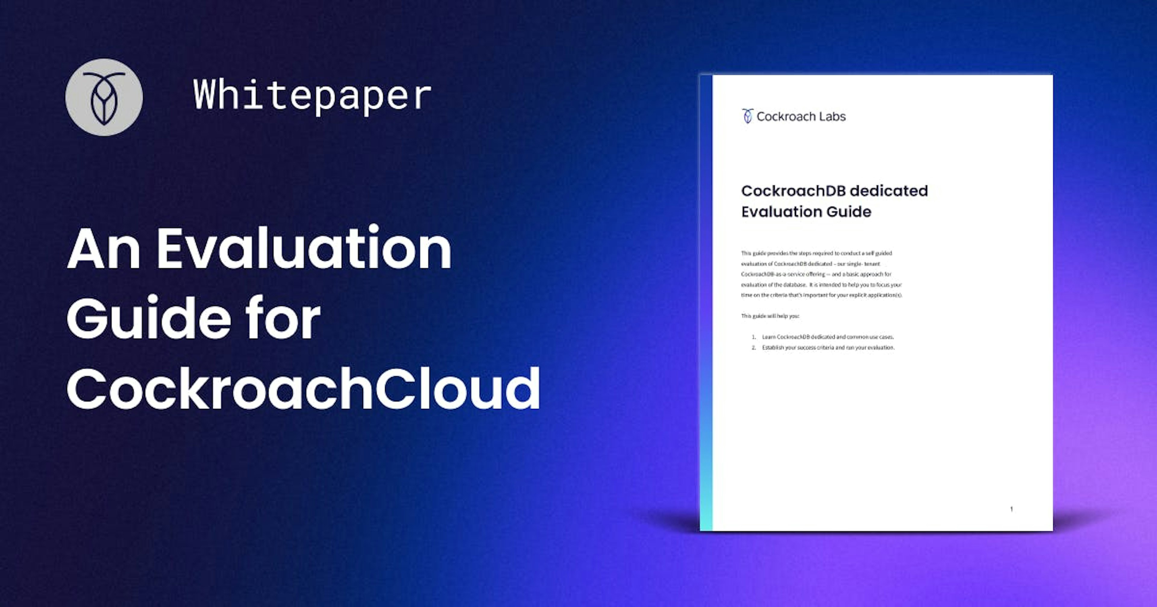 CRL Open Graph - An Evaluation Guide for CockroachCloud-v2