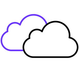 Multiple Cloud Icon