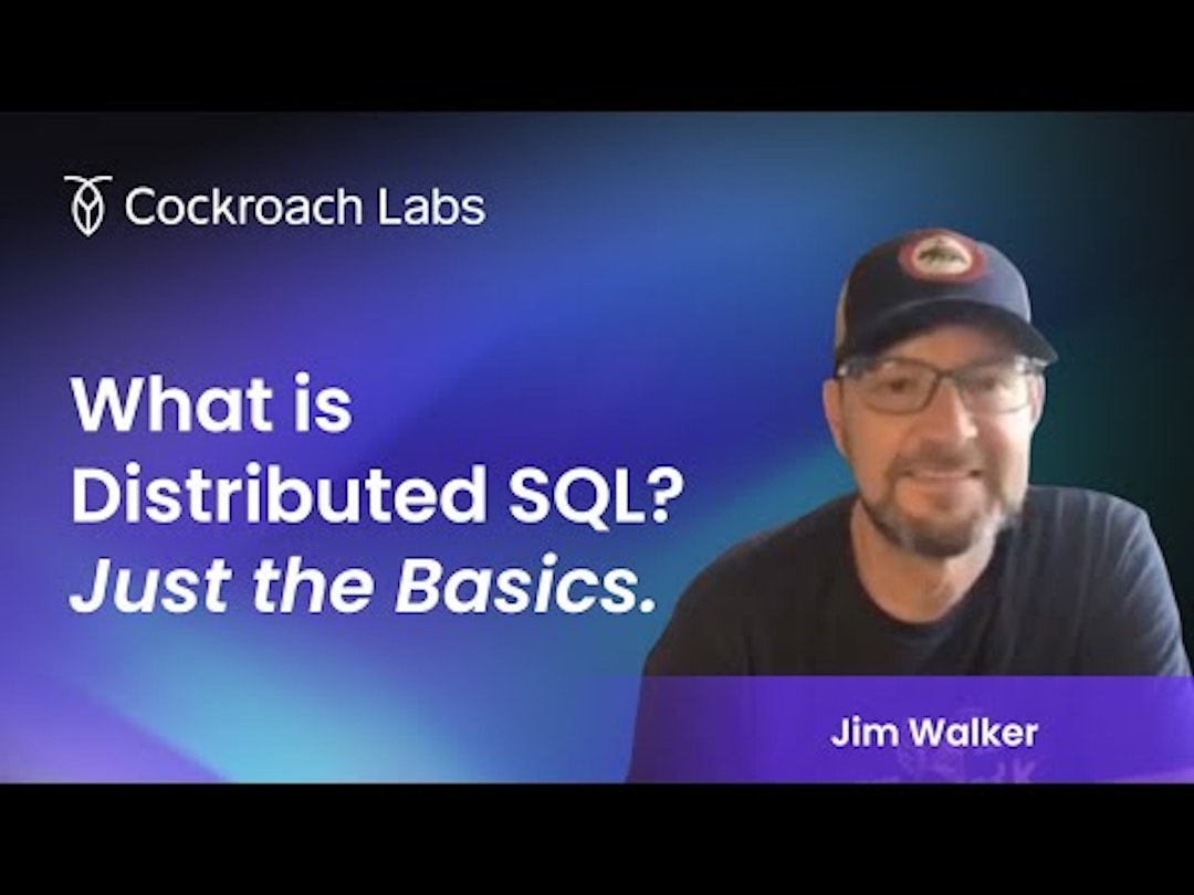 basics of a distributed sql architecture