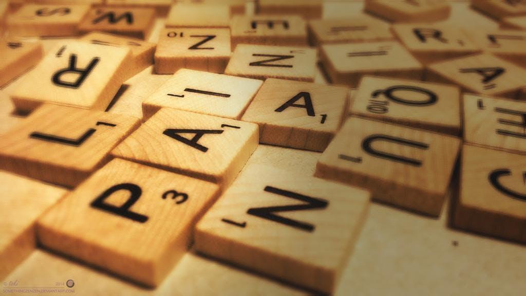 scrabble tiles