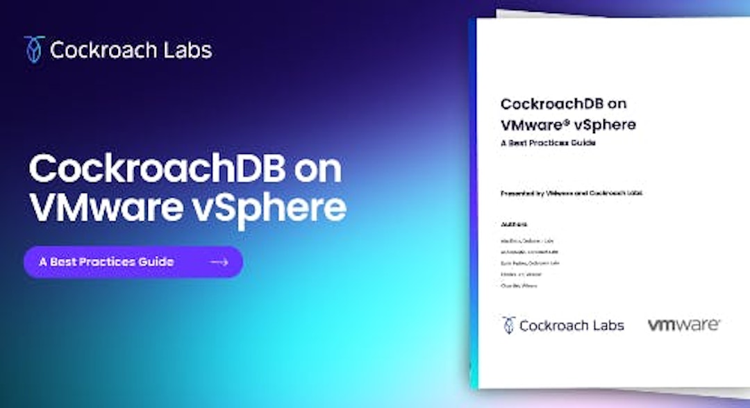 CockroachDB on VMware vSphere