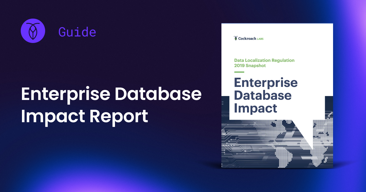 Enterprise Database Impact Report: 2019 Snapshot of Data Localization ...