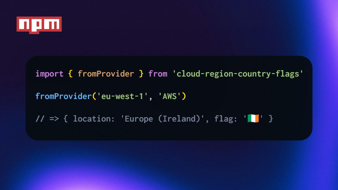 Converting cloud provider regions into country flags