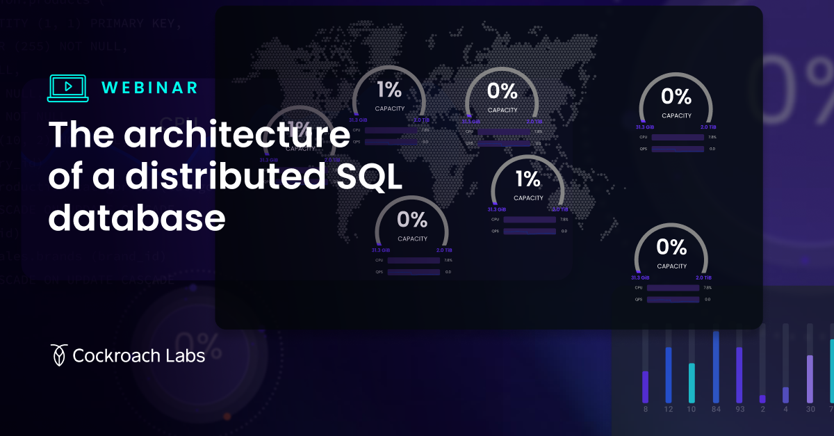 The Architecture of a Distributed SQL Database